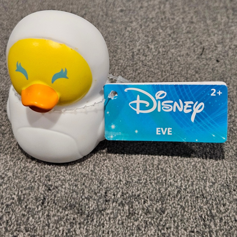 NEW Disney - WALL-E - EVE - Rubber Duck - Approx 2 1/2" High - Pixar